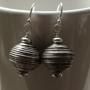 Metal and Sterling Handmade Earrings